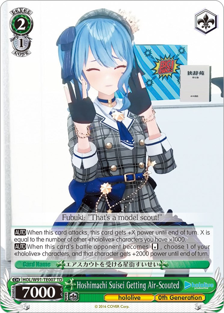 Hoshimachi Suisei Getting Air-Scouted (HOL/W91-TE007 TD) [hololive production] | Cracking-Singles