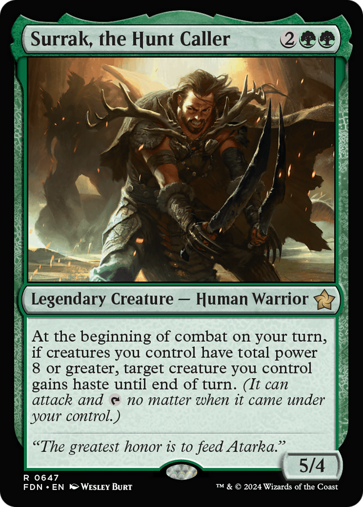 Surrak, the Hunt Caller [Foundations] | Cracking-Singles