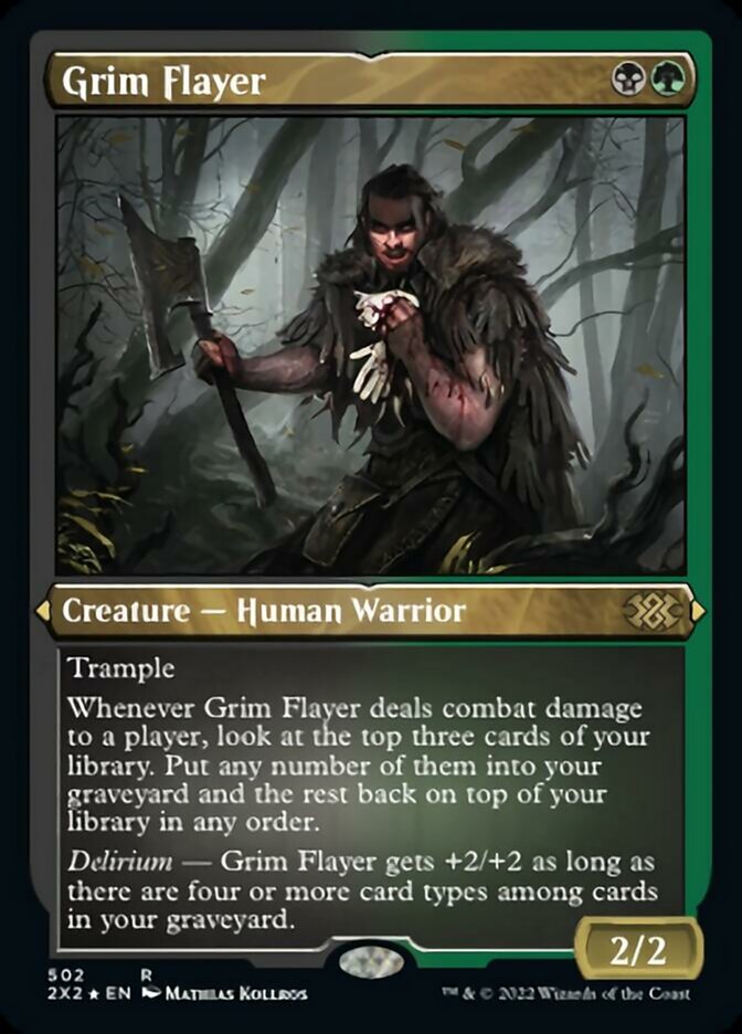 Grim Flayer (Foil Etched) [Double Masters 2022] | Cracking-Singles