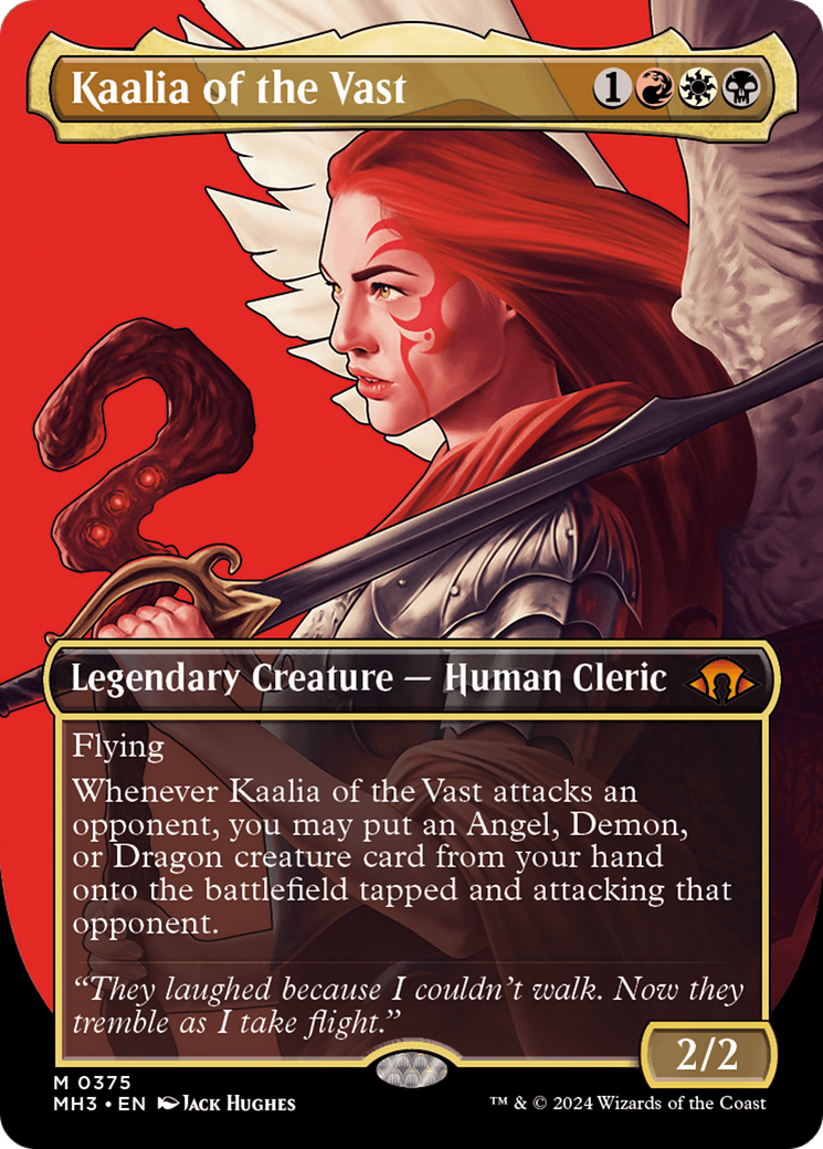 Kaalia of the Vast (Borderless) (0375) [Modern Horizons 3] | Cracking-Singles