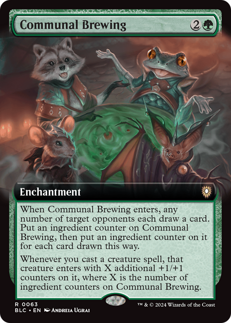 Communal Brewing (Extended Art) [Bloomburrow Commander] | Cracking-Singles