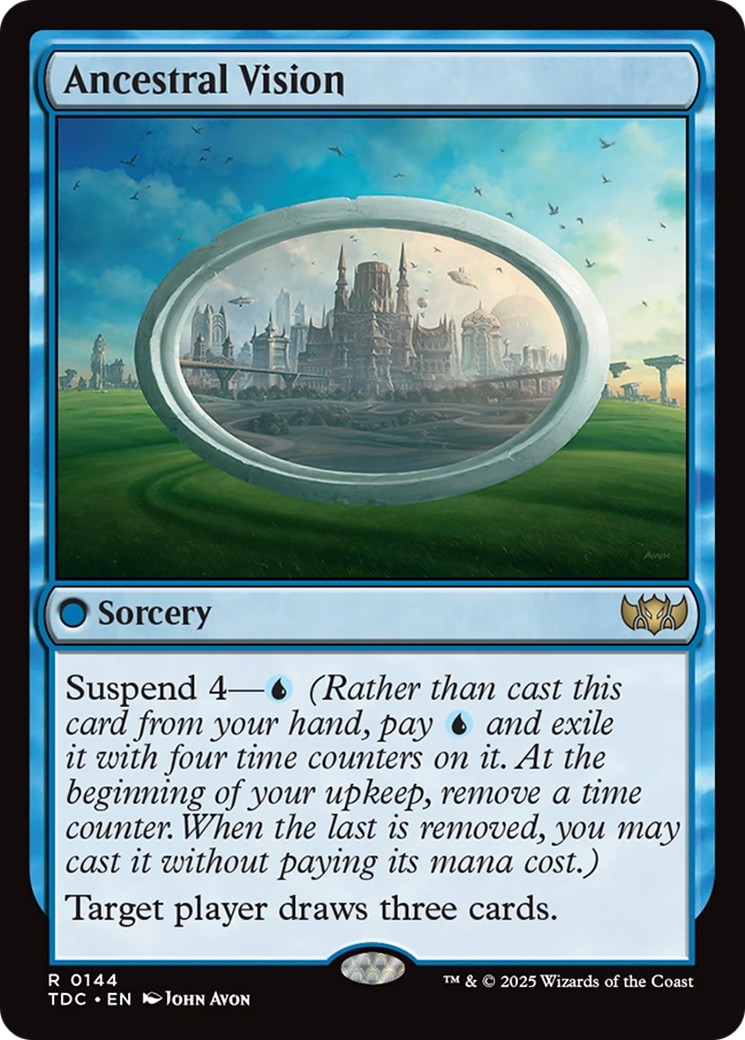 Ancestral Vision [Tarkir: Dragonstorm Commander] | Cracking-Singles