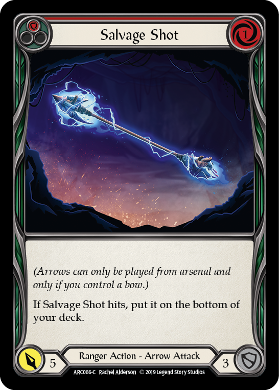 Salvage Shot (Red) [ARC066-C] (Arcane Rising)  1st Edition Normal | Cracking-Singles