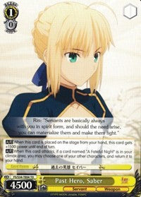 Past Hero, Saber (FS/S34-TE04 TD) [Fate/Stay Night [Unlimited Blade Works]] | Cracking-Singles
