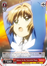 Sakura: In the Torrential Flame (CCS/WX01-066 U) [Cardcaptor Sakura: Clear Card] | Cracking-Singles