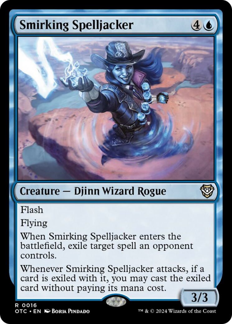 Smirking Spelljacker [Outlaws of Thunder Junction Commander] | Cracking-Singles