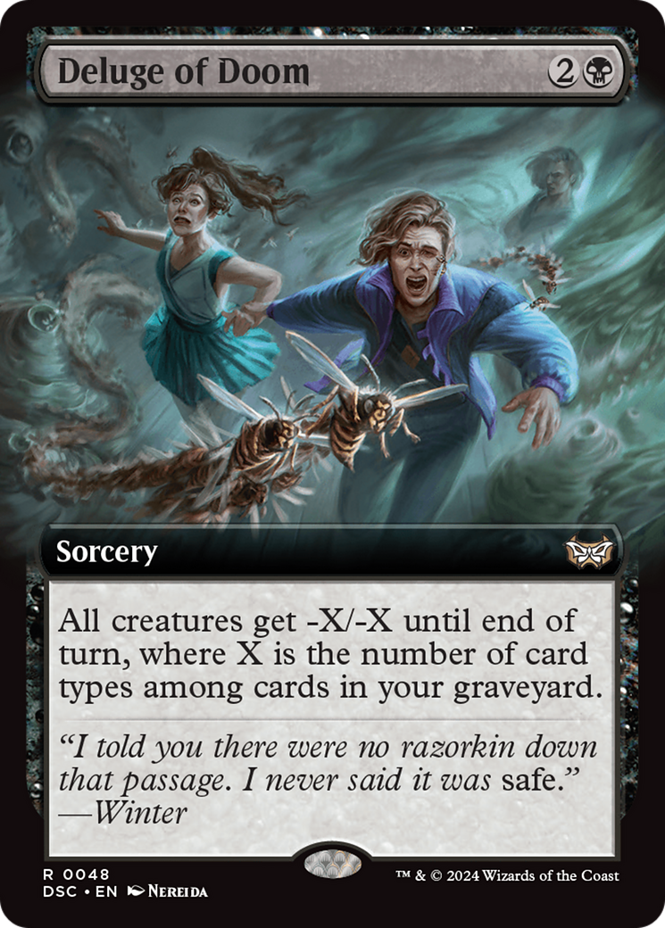 Deluge of Doom (Extended Art) [Duskmourn: House of Horror Commander] | Cracking-Singles