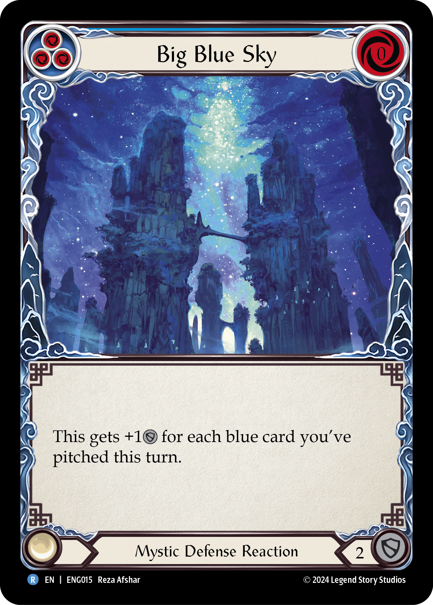 Big Blue Sky [ENG015] (Part the Mistveil Enigma Blitz Deck) | Cracking-Singles