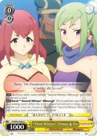 "Third Witness" Clemea & Fio (KS/W55-E022 C) [KonoSuba 2] | Cracking-Singles