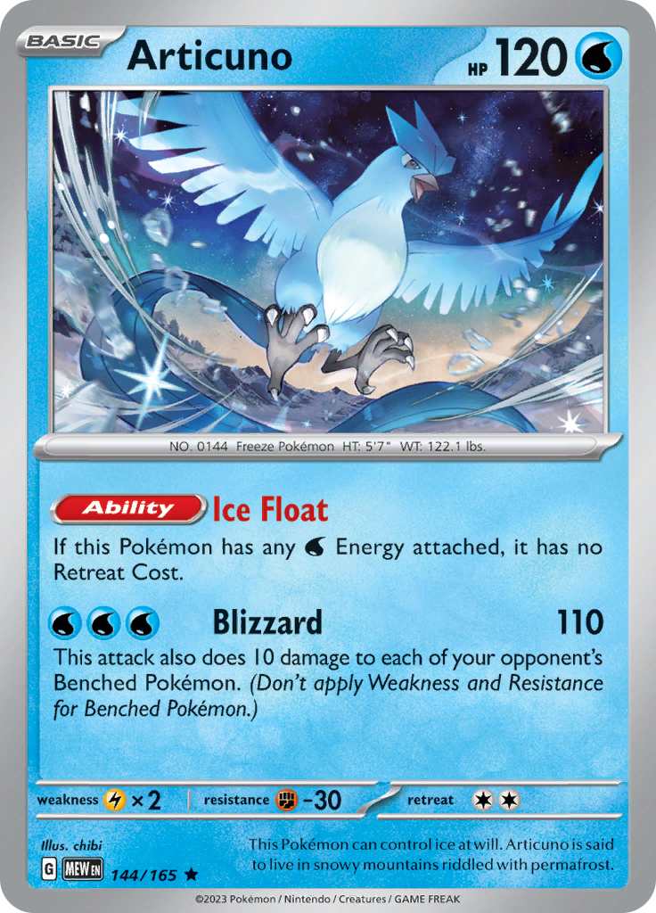 Articuno (144/165) [Scarlet & Violet 151] | Cracking-Singles