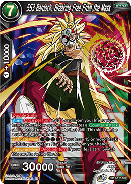 SS3 Bardock, Breaking Free From the Mask (BT13-125) [Supreme Rivalry] | Cracking-Singles