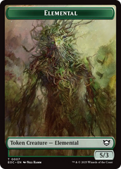 Insect // Elemental (0007) Double-Sided Token [Edge of Eternities Commander Tokens] | Cracking-Singles
