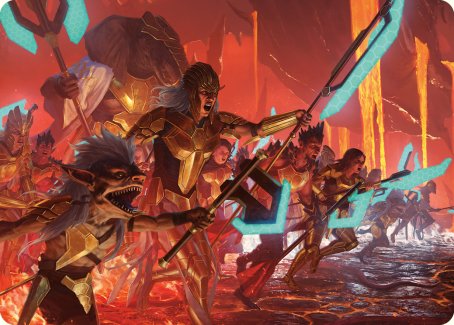 Roar of Resistance Art Card [Phyrexia: All Will Be One Art Series] | Cracking-Singles