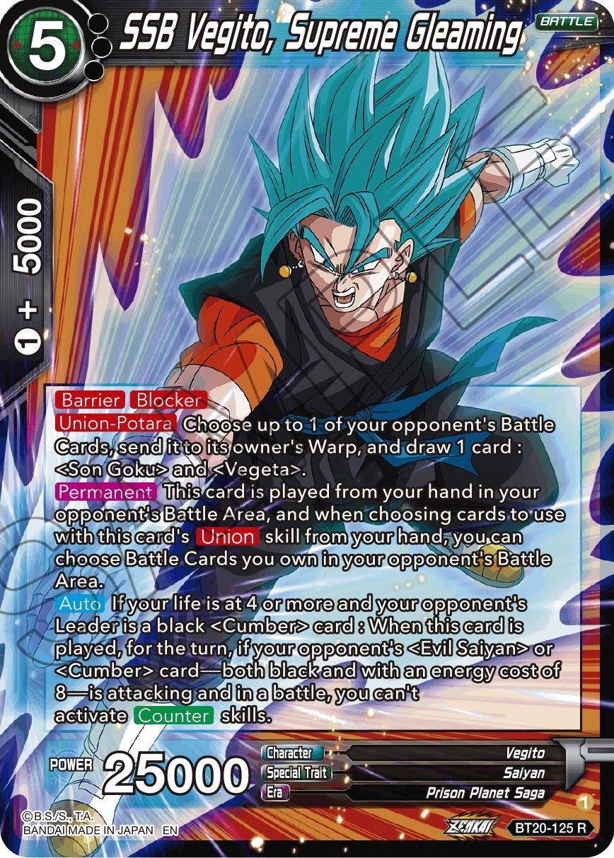 SSB Vegito, Supreme Gleaming (BT20-125) [Power Absorbed] | Cracking-Singles