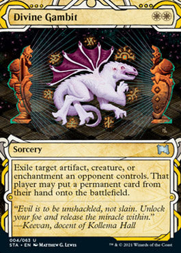 Divine Gambit (Foil Etched) [Strixhaven: Mystical Archive] | Cracking-Singles