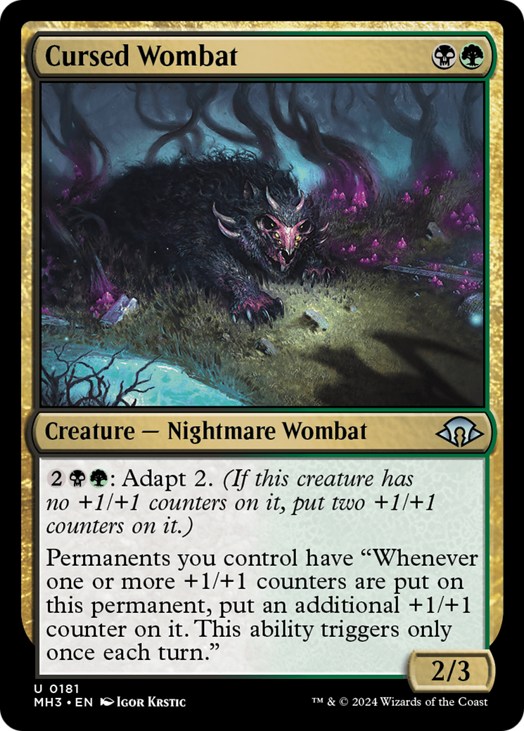 Cursed Wombat [Modern Horizons 3] | Cracking-Singles