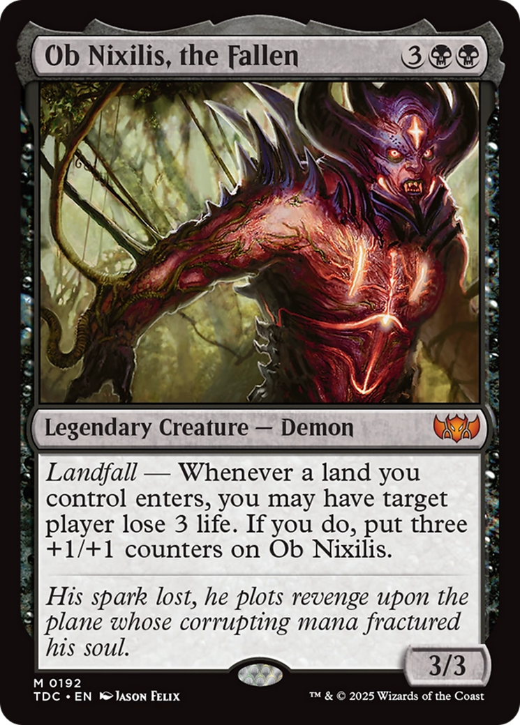 Ob Nixilis, the Fallen [Tarkir: Dragonstorm Commander] | Cracking-Singles