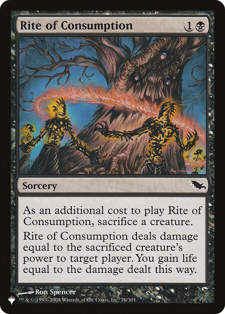 Rite of Consumption [The List] | Cracking-Singles