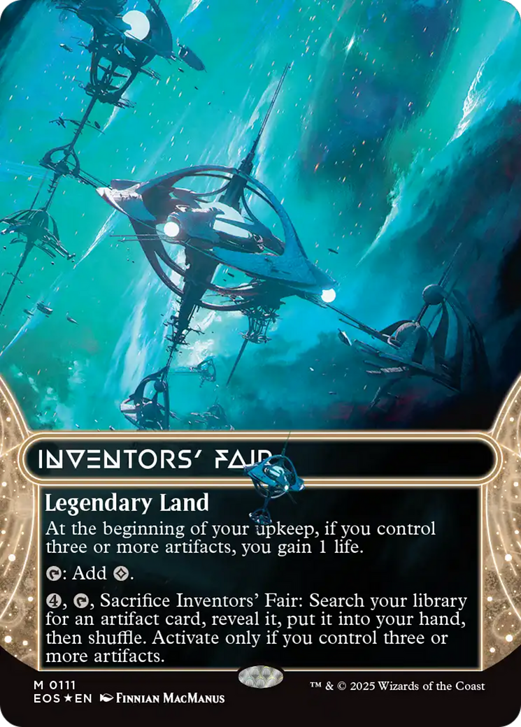 Inventors' Fair (0111) (Borderless) (Galaxy Foil) [Edge of Eternities: Stellar Sights] | Cracking-Singles