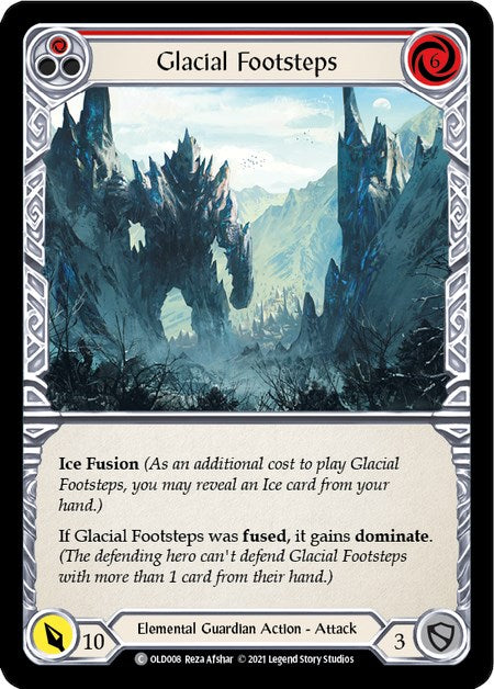 Glacial Footsteps (Red) [OLD008] (Tales of Aria Oldhim Blitz Deck)  1st Edition Normal | Cracking-Singles