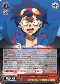 Team DAI-GURREN's Leader, Simon (GL/S52-E062) [Gurren Lagann] | Cracking-Singles