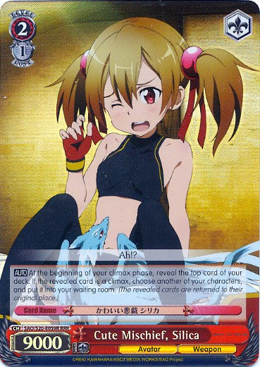 Cute Mischief, Silica (SAO/S20-E059R RRR) [Sword Art Online] | Cracking-Singles