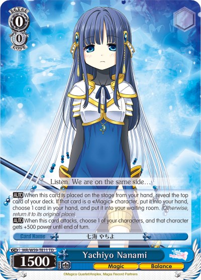 Yachiyo Nanami (MR/W59-TE11 TD) [Magia Record: Puella Magi Madoka Magica [Side Story] (Mobile)] | Cracking-Singles
