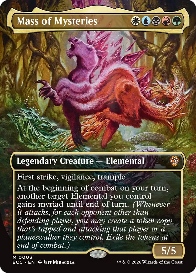 Mass of Mysteries (Borderless) [Lorwyn Eclipsed Commander] | Cracking-Singles