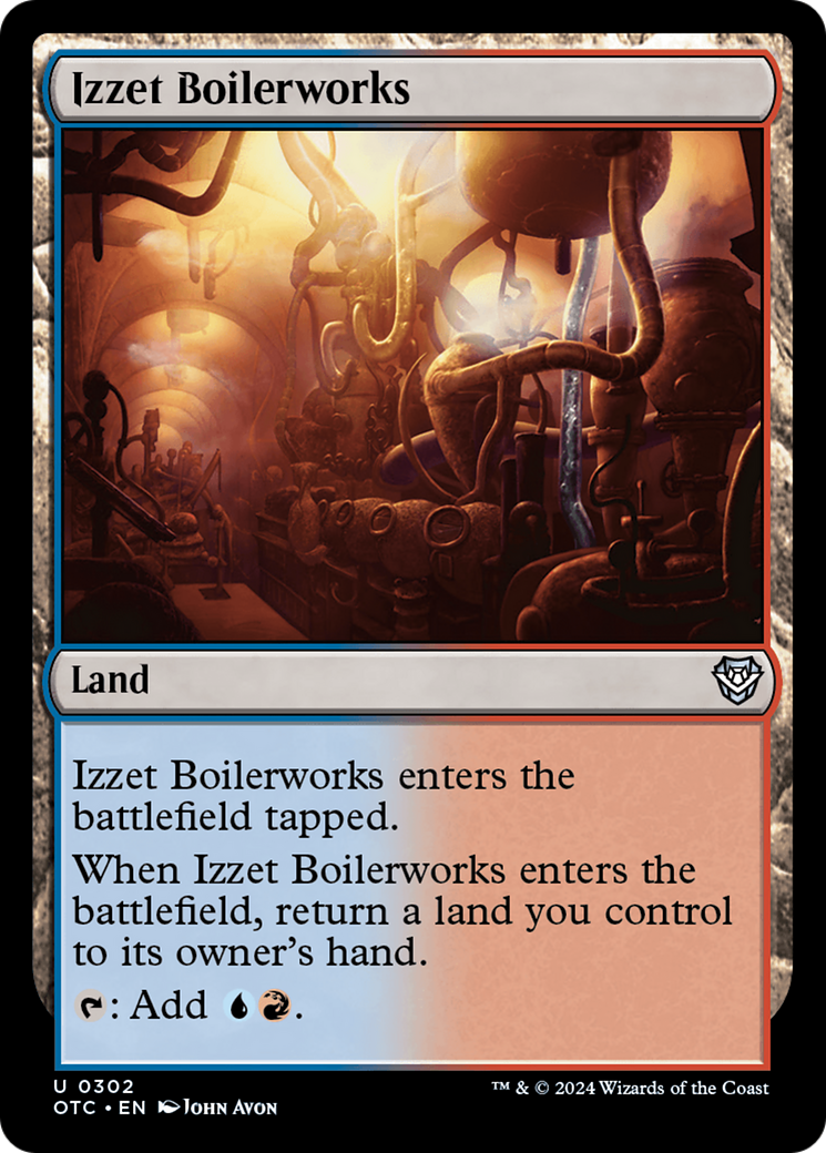 Izzet Boilerworks [Outlaws of Thunder Junction Commander] | Cracking-Singles