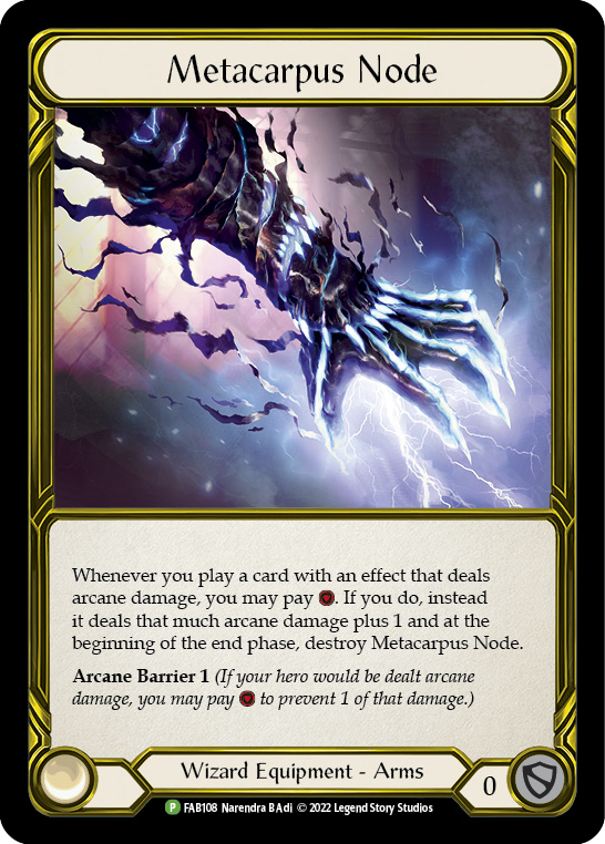 Metacarpus Node (Golden) [FAB108] (Promo)  Cold Foil | Cracking-Singles