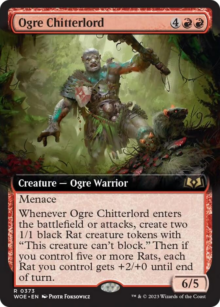 Ogre Chitterlord (Extended Art) [Wilds of Eldraine] | Cracking-Singles