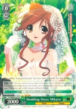 Wedding Dress Mikuru (SY/W08-E107 PR) (Promo) [The Melancholy of Haruhi Suzumiya] | Cracking-Singles