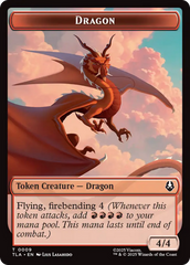 Dragon // Food (0019) Double-Sided Token [Avatar: The Last Airbender Tokens] | Cracking-Singles