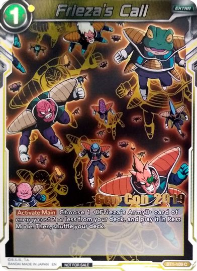 Frieza's Call (Gen Con 2019) (BT1-109) [Promotion Cards] | Cracking-Singles