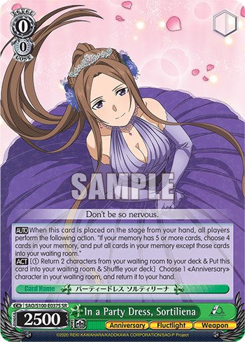 In a Party Dress, Sortiliena [Sword Art Online Animation 10th Anniversary] | Cracking-Singles