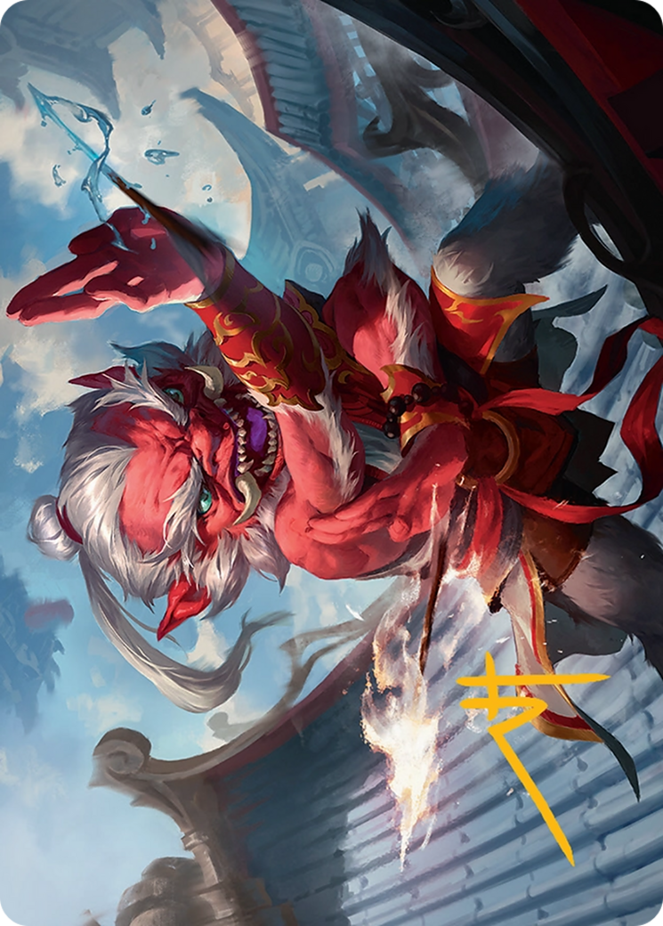Devoted Duelist Art Card (15/54) [Tarkir: Dragonstorm Art Series] | Cracking-Singles