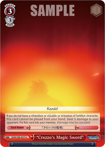 "Crozzo's Magic Sword" (DDM/S88-E070 U) [Is it Wrong to Try to Pick Up Girls in a Dungeon?] | Cracking-Singles