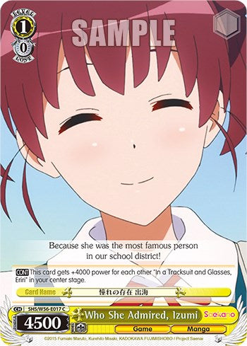 Who She Admired, Izumi [Saekano: How to Raise a Boring Girlfriend] | Cracking-Singles
