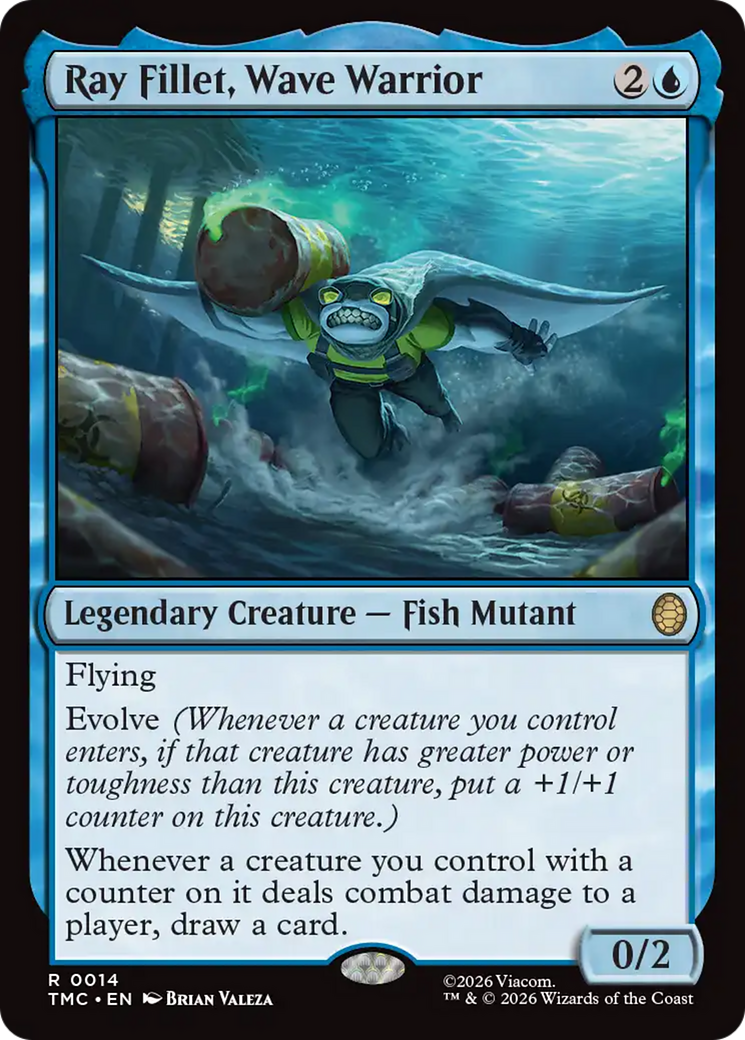 Ray Fillet, Wave Warrior [Teenage Mutant Ninja Turtles Commander] | Cracking-Singles
