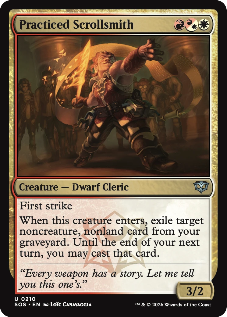 Practiced Scrollsmith [Secrets of Strixhaven] | Cracking-Singles