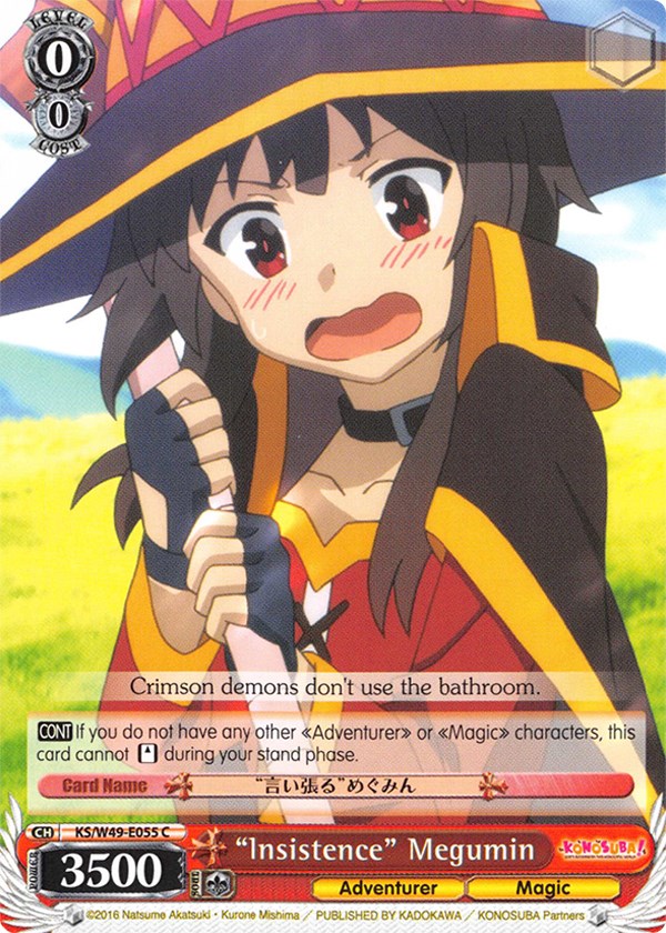 "Insistence" Megumin (KS/W49-E055 C) [KonoSuba] | Cracking-Singles