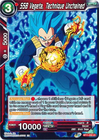 SSB Vegeta, Technique Unchained (BT11-009) [Vermilion Bloodline] | Cracking-Singles
