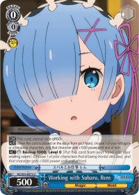 Working with Subaru, Rem (RZ/S55-E072 U) [Re:ZERO Vol.2] | Cracking-Singles