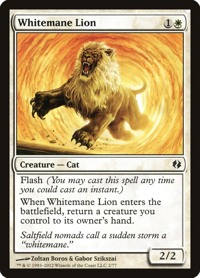 Whitemane Lion [Duel Decks: Venser vs. Koth] | Cracking-Singles