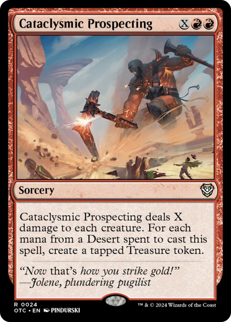 Cataclysmic Prospecting [Outlaws of Thunder Junction Commander] | Cracking-Singles