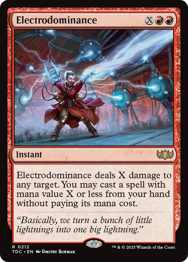 Electrodominance [Tarkir: Dragonstorm Commander] | Cracking-Singles
