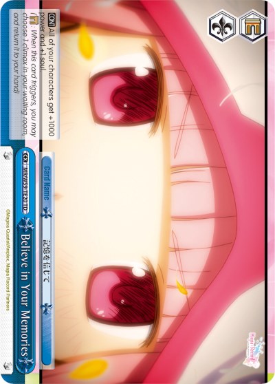 Believe in Your Memories (MR/W59-TE20 TD) [Magia Record: Puella Magi Madoka Magica [Side Story] (Mobile)] | Cracking-Singles