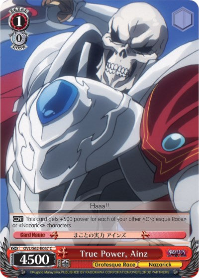 True Power, Ainz (OVL/S62-E067 C) [Nazarick: Tomb of the Undead] | Cracking-Singles