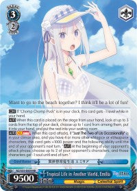 Tropical Life in Another World, Emilia (RZ/S55-E059 RR) [Re:ZERO Vol.2] | Cracking-Singles