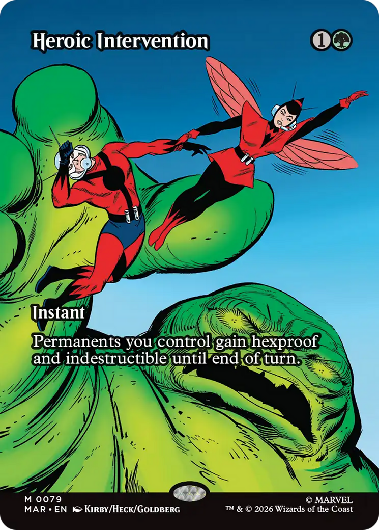 Heroic Intervention (0079) (Borderless) [Marvel Universe: Eternal-Legal] | Cracking-Singles